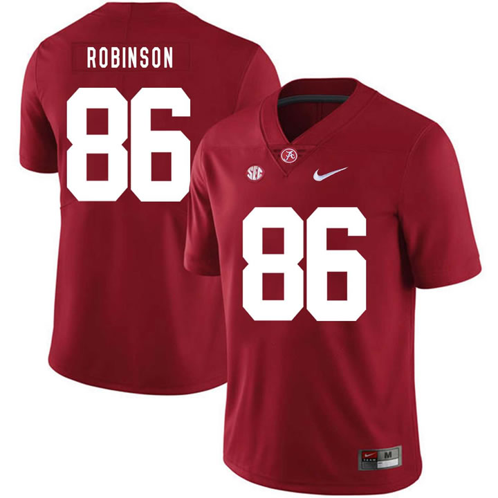 Alabama Crimson Tide 86 A'Shawn Robinson Red Nike College Football Jersey Dzhi