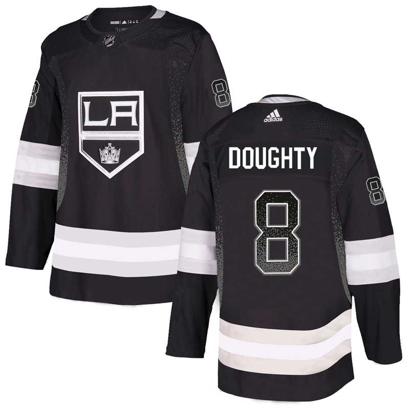 Kings 8 Drew Doughty Black Drift Fashion Adidas Jersey