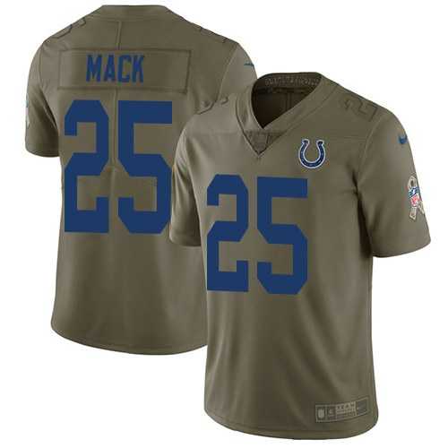 Nike Colts 25 Marlon Mack Olive Salute To Service Limited Jersey Dzhi