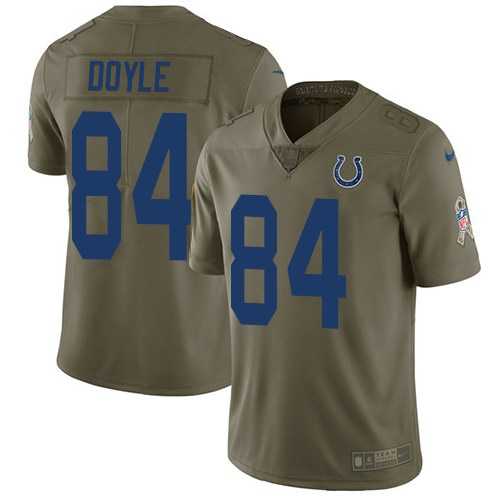 Nike Colts 84 Jack Doyle Olive Salute To Service Limited Jersey Dzhi