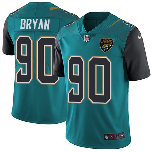 Nike Men & Women & Youth Jaguars 90 Taven Bryan Teal NFL Vapor Untouchable Limited Jersey