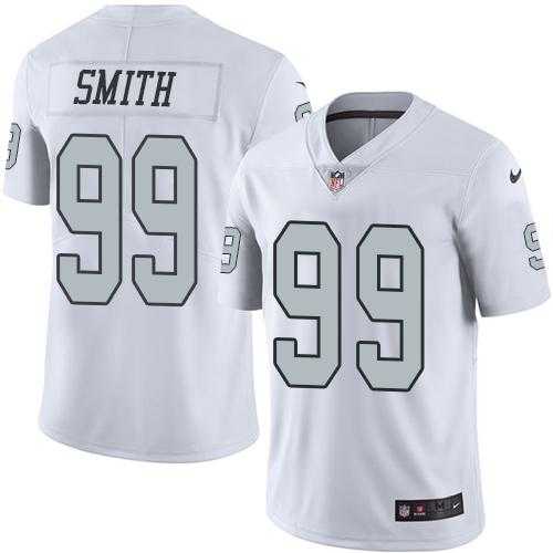 Nike Men & Women & Youth Raiders 99 Aldon Smith White Color Rush Limited Jersey