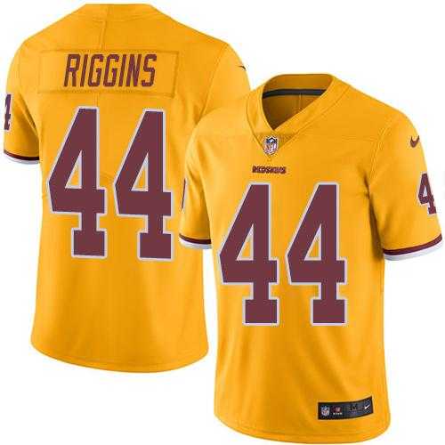 Nike Men & Women & Youth Redskins 44 John Riggins Gold Color Rush Limited Jersey