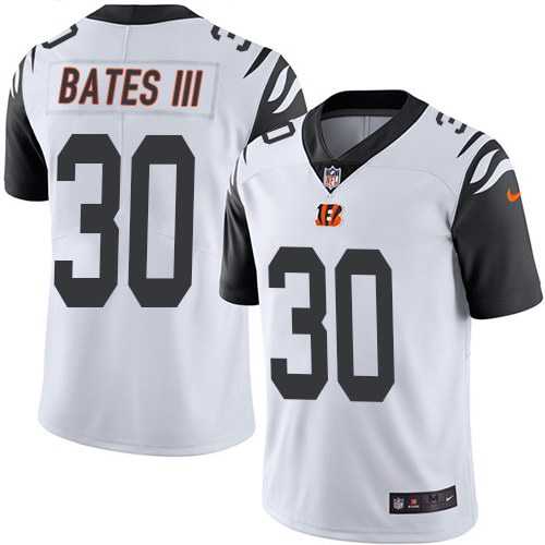 Youth Nike Bengals 30 Jessie Bates III White Color Rush Limited Jersey Dzhi