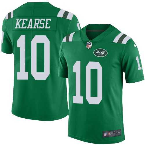 Youth Nike Jets 10 Jermaine Kearse Green Color Rush Limited Jerseys Dzhi