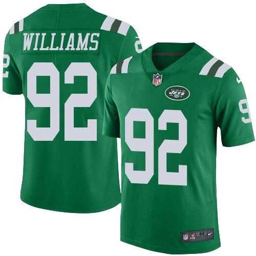 Youth Nike Jets 92 Leonard Williams Green Color Rush Limited Jersey Dzhi