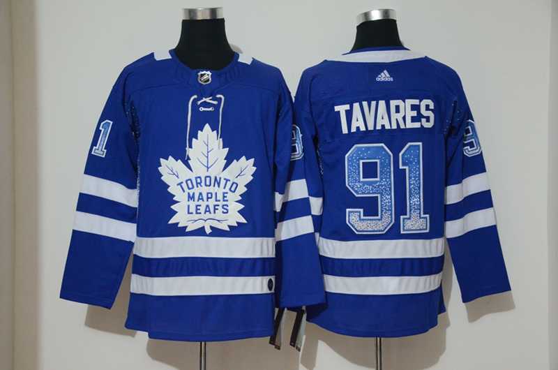 Maple Leafs 91 John Tavares Blue Drift Fashion Adidas Jersey Xhuo