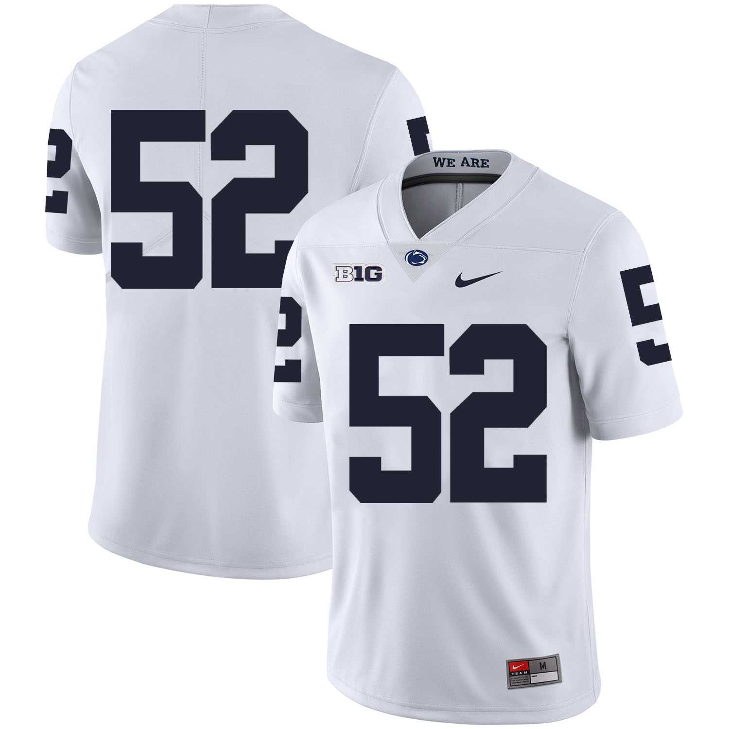 Penn State Nittany Lions 52 Curtis Cothran White Nike College Football Jersey Dzhi
