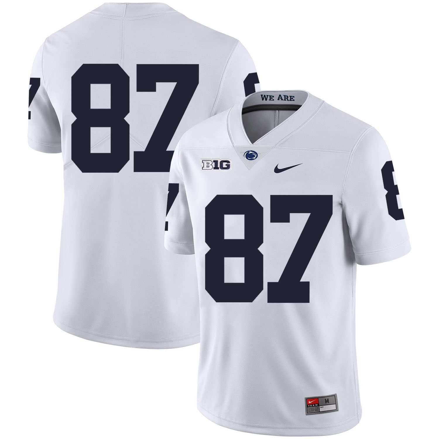 Penn State Nittany Lions 87 Kyle Carter White Nike College Football Jersey Dzhi