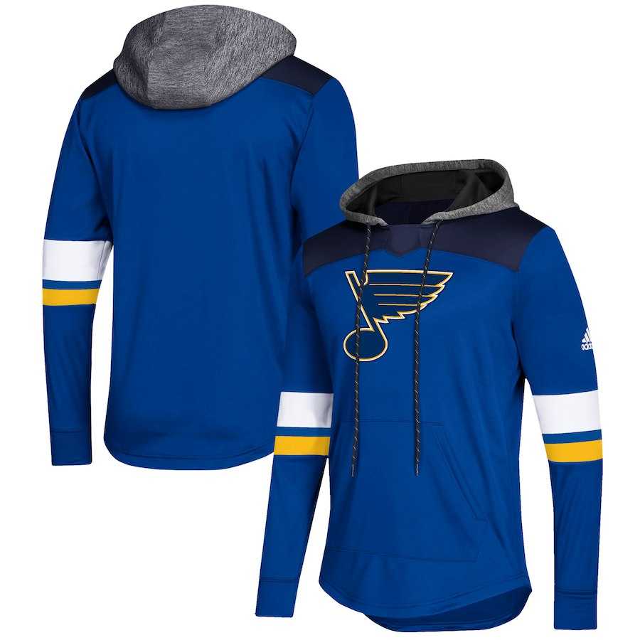 Women St. Louis Blues Blue Customized All Stitched Hooded Sweatshirt