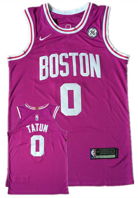 Celtics 0 Jayson Tatum Purple Nike Authentic Jersey