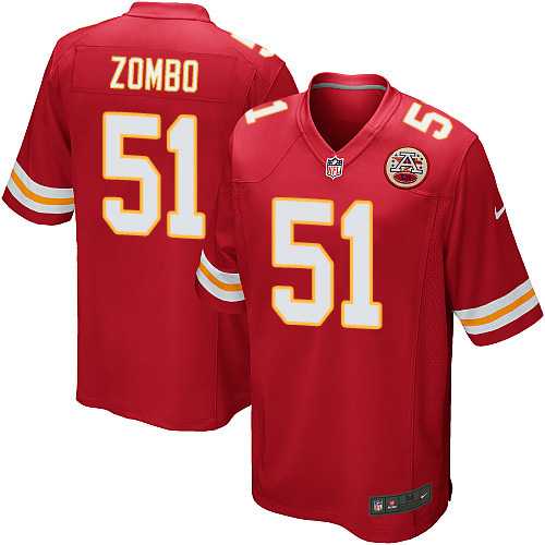 Nike Men & Women & Youth Chiefs #51 Zombo Red Team Color Game Jersey