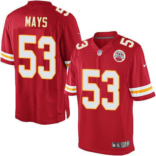 Nike Men & Women & Youth Chiefs #53 Mays Red Team Color Game Jersey