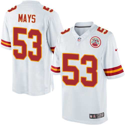 Nike Men & Women & Youth Chiefs #53 Mays White Team Color Game Jersey