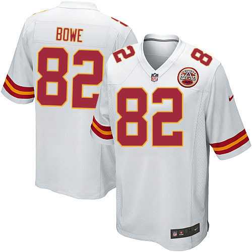 Nike Men & Women & Youth Chiefs #82 Bowe White Team Color Game Jersey