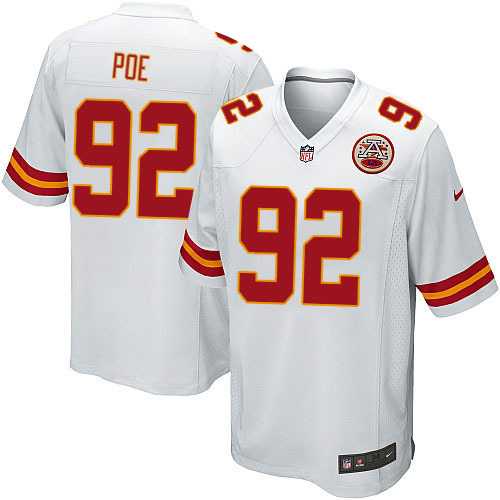 Nike Men & Women & Youth Chiefs #92 Poe White Team Color Game Jersey
