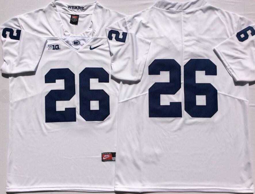 Youth Penn State Nittany Lions 26 Saquon Barkley White College Football Jersey