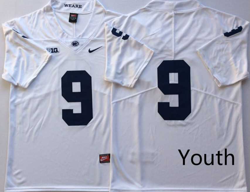 Youth Penn State Nittany Lions 9 Trace McSorley White Nike College Football Jersey