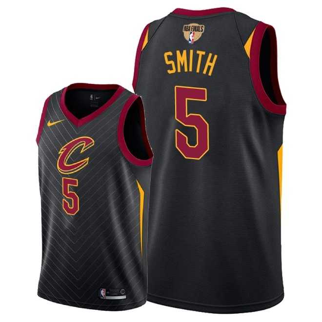 Cavaliers #5 J.R. Smith Black 2018 NBA Finals Nike Swingman Jersey
