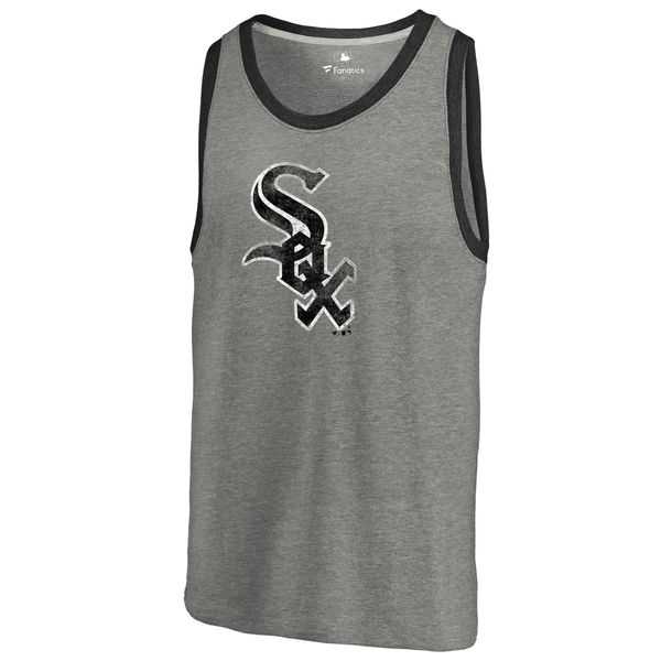 Chicago White Sox Distressed Team Tank Top - Ash
