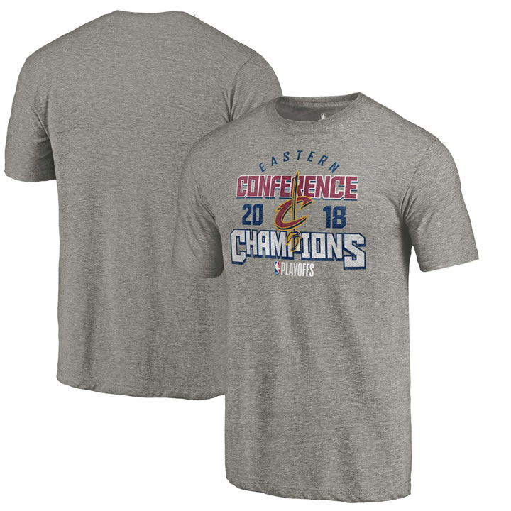 Cleveland Cavaliers Fanatics Branded 2018 NBA Finals Bound Catch and Shoot Tri Blend T-Shirt Gray