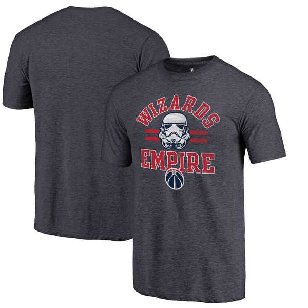 Washington Wizards Navy Star Wars Empire Fanatics Branded Tri-Blend T-Shirt
