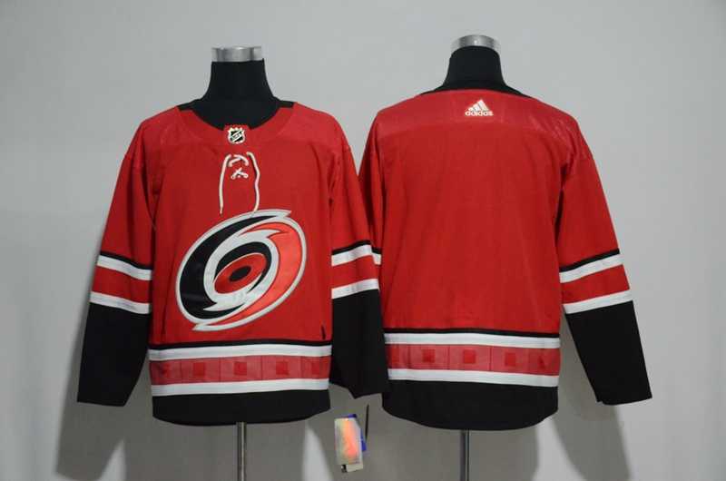 Men's Customized Hurricanes Red Adidas Jersey
