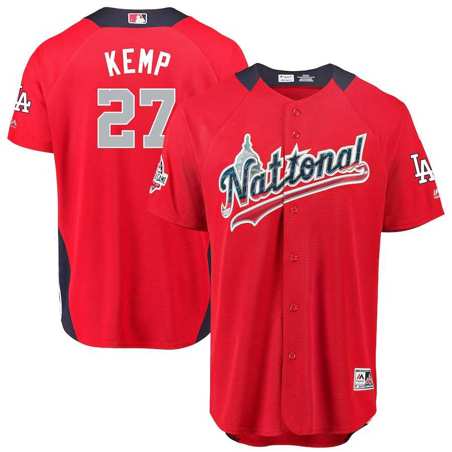 National League 27 Matt Kemp Red 2018 MLB All Star Game Home Run Derby Jersey