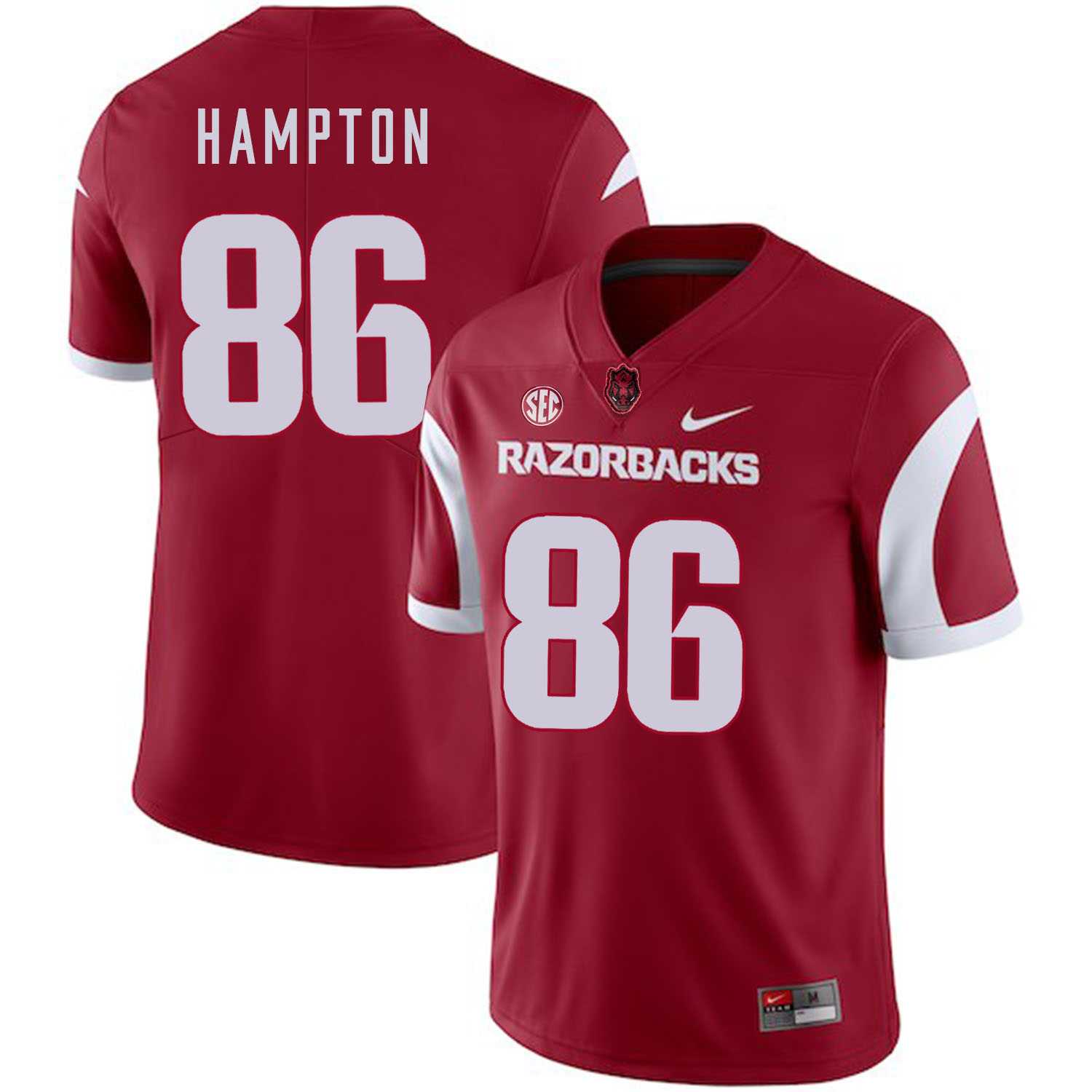 Arkansas Razorbacks 86 Dan Hampton Red College Football Jersey Dzhi
