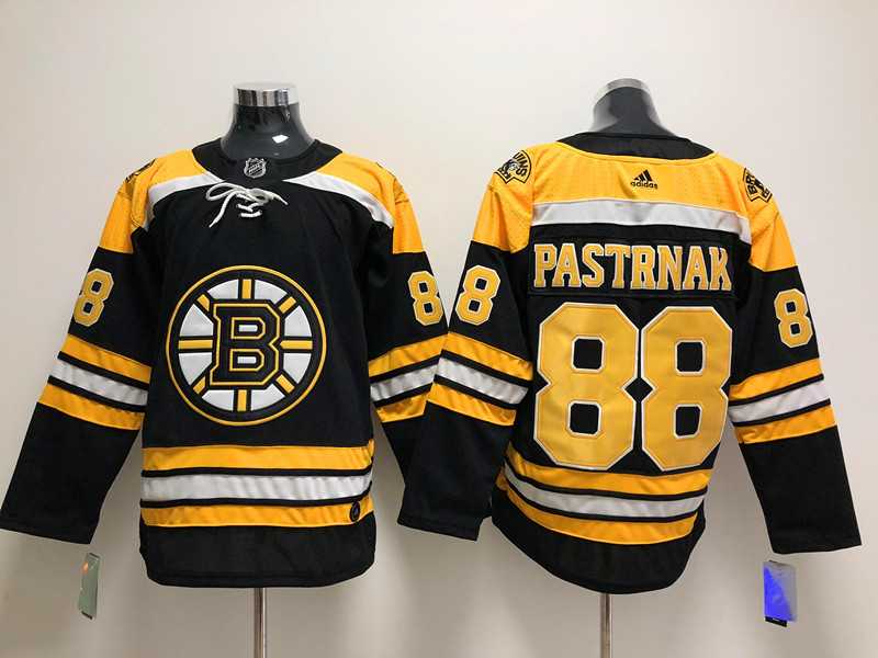 Boston Bruins 88 David Pastrnak Black Adidas Stitched Jersey