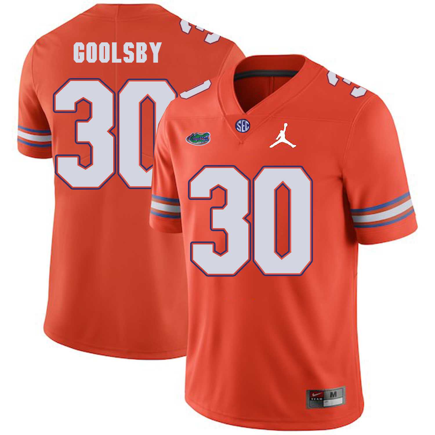 Florida Gators 30 DeAndre Goolsby Orange College Football Jersey Dzhi