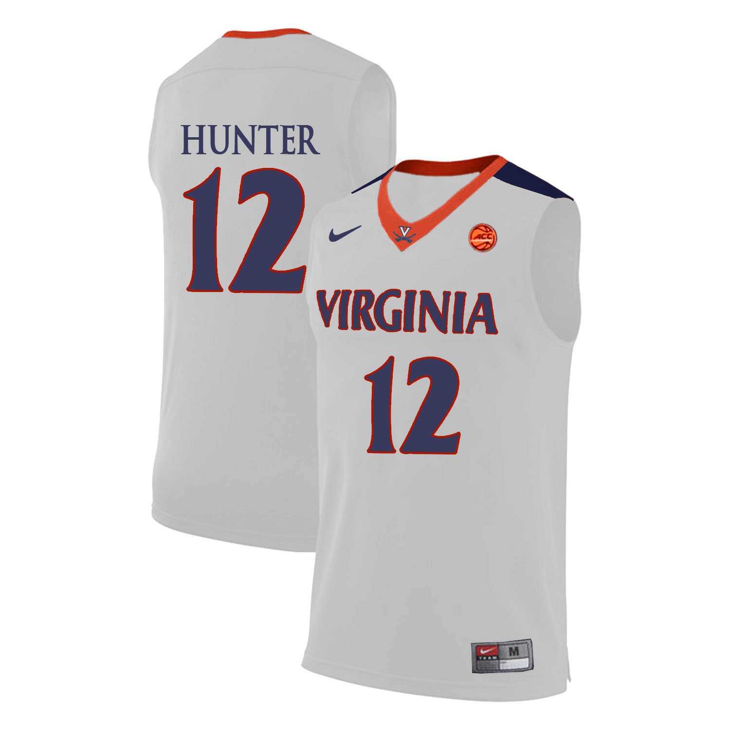 Virginia Cavaliers 12 DeAndre Hunter White College Basketball Jersey Dzhi