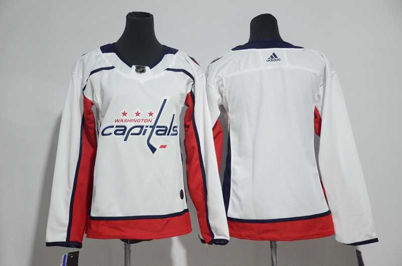 Women Customized Capitals Any Name & Number  White Adidas Stitched Jersey