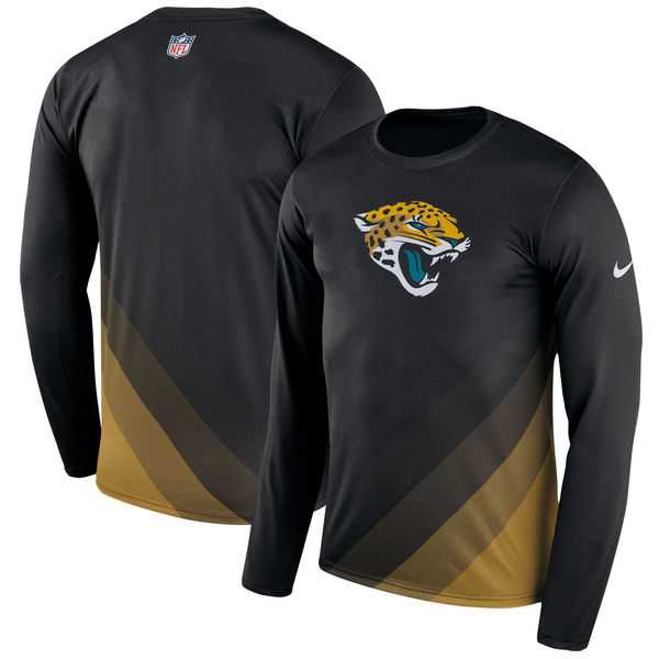 Jacksonville Jaguars Nike Black Sideline Legend Prism Performance Long Sleeve T-Shirt