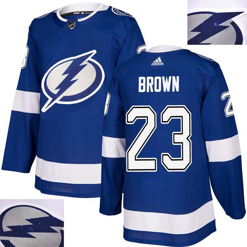Lightning #23 Brown Blue With Special Glittery Logo Adidas Jersey