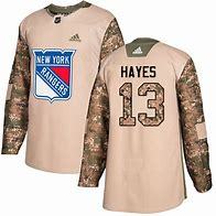 New York Rangers #13 Kevin Hayes Camo Adidas Veterans Day Practice Jersey