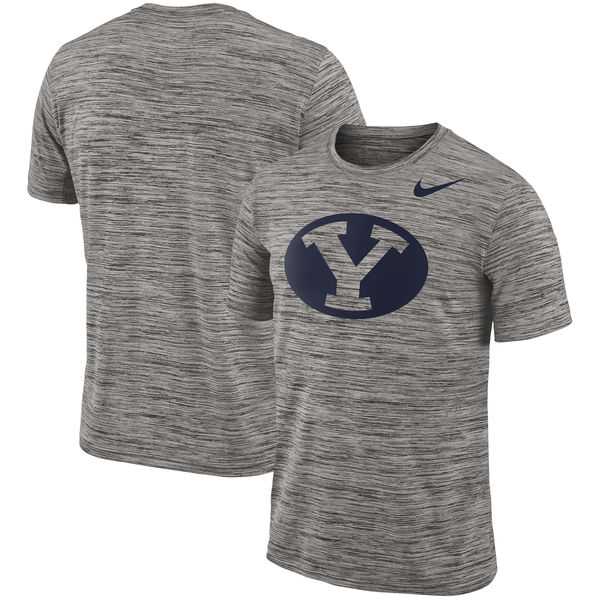 Nike BYU Cougars Charcoal 2018 Player Travel Legend Performance T-Shirt