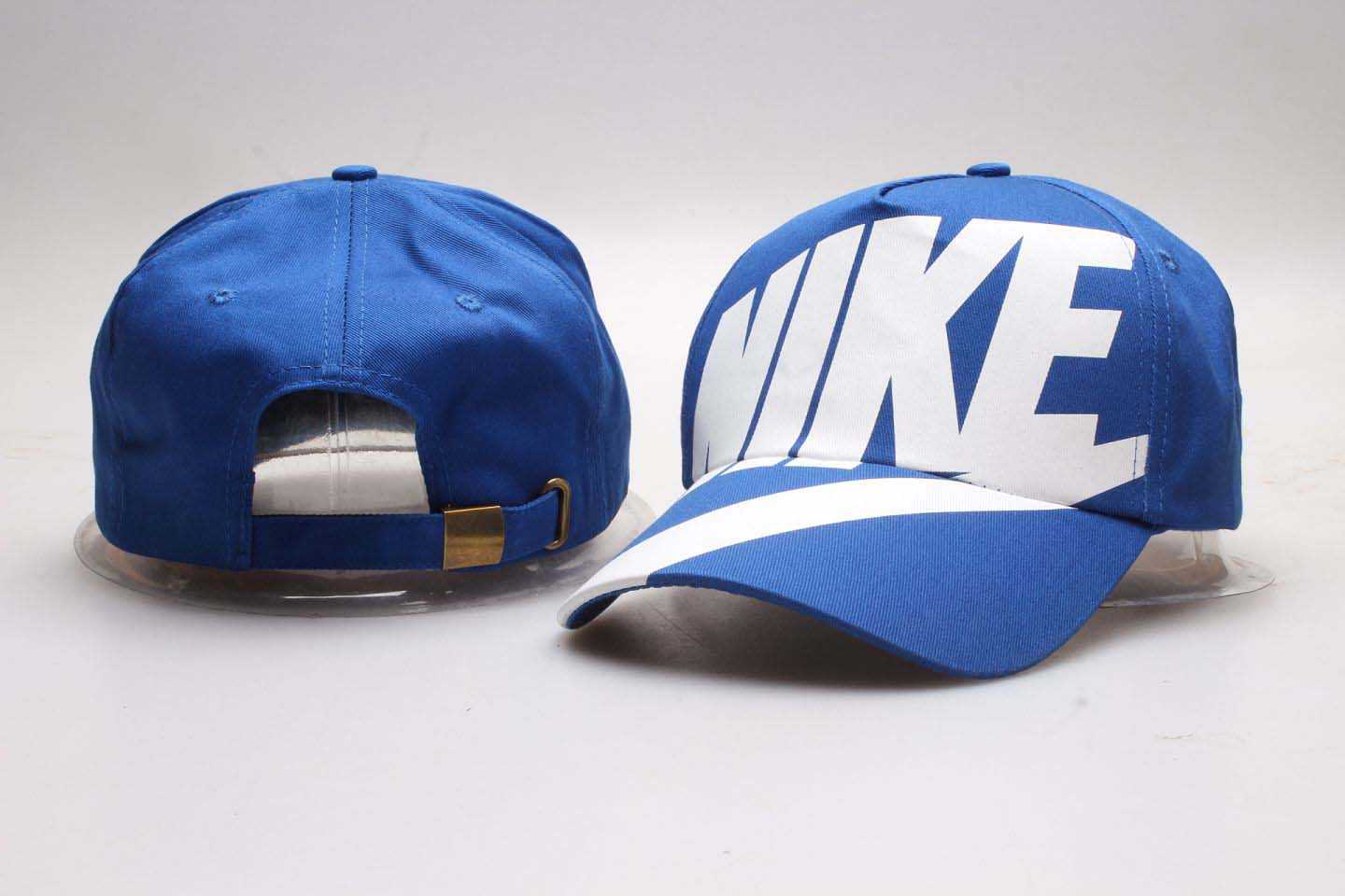 Nike Fresh Logo Blue Peaked Adjustable Hat YP