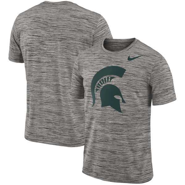 Nike Michigan State Spartans Charcoal 2018 Player Travel Legend Performance T-Shirt