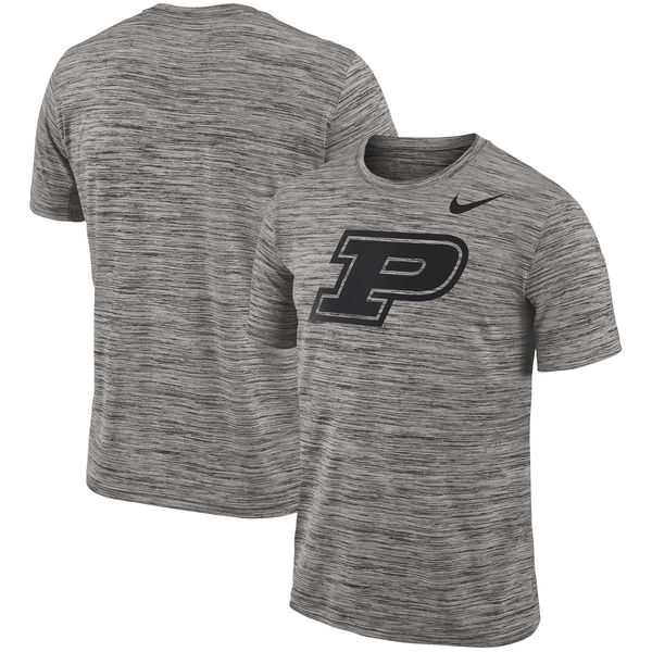 Nike Purdue Boilermakers Charcoal 2018 Player Travel Legend Performance T-Shirt