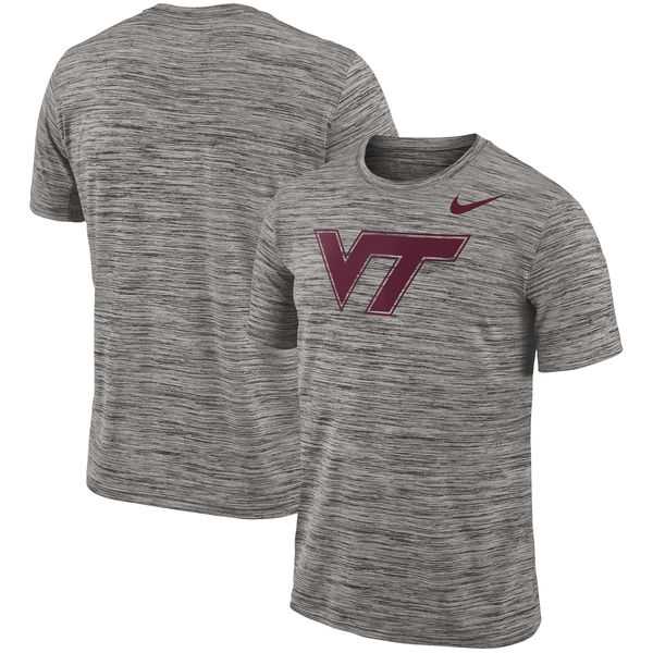 Nike Virginia Tech Hokies Charcoal 2018 Player Travel Legend Performance T-Shirt