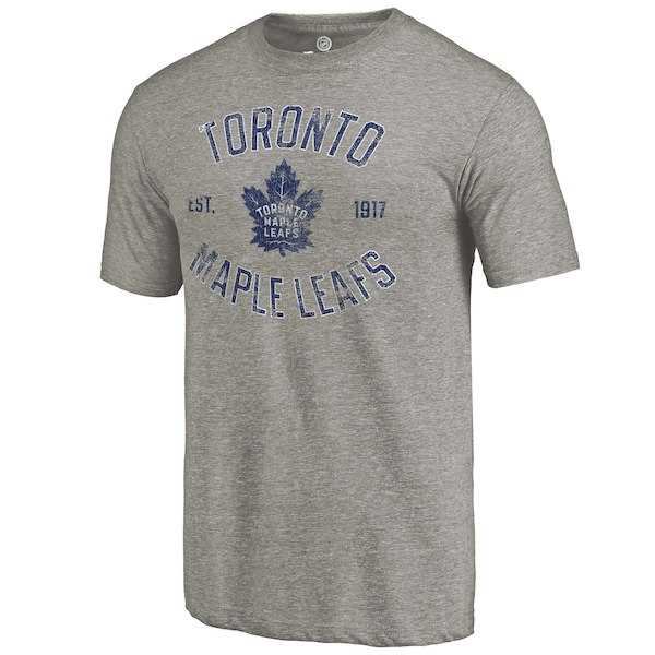 Toronto Maple Leafs Rinkside Gray Heritage Tri Blend T-Shirt