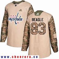 Washington Capitals #83 Jay Beagle Camo Adidas Veterans Day Practice Jersey