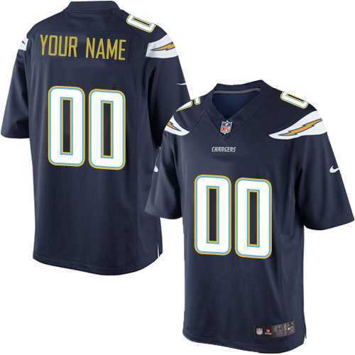 Customized Men & Women & Youth San Diego Chargers Navy Blue Team Color Nike Game Stitched Jersey