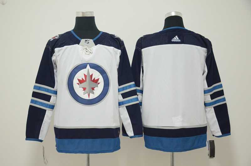 Customized Men Winnipeg Jets Any Name & Number White Adidas Stitched Jersey