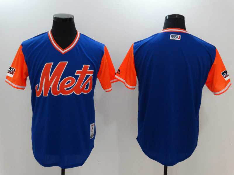 Customized Men's Mets Royal 2018 Players Weekend Stitched Jersey