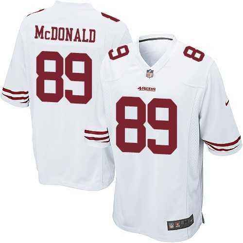 Nike Men & Women & Youth 49ers #89 Vance McDonald White Team Color Game Jersey