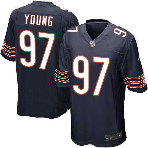 Nike Men & Women & Youth Bears #97 Young Navy Blue Team Color Game Jersey