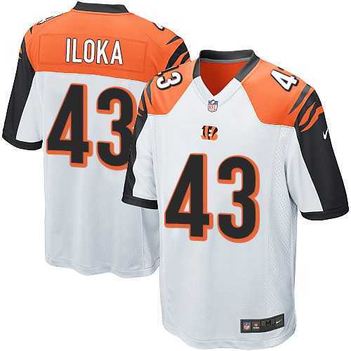 Nike Men & Women & Youth Bengals #43 Iloka White Team Color Game Jersey