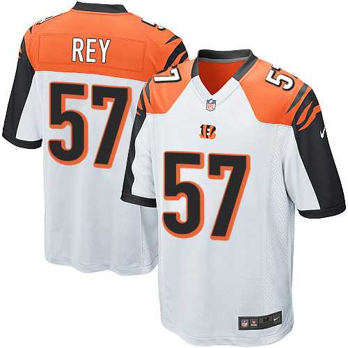 Nike Men & Women & Youth Bengals #57 Vincent Rey White Team Color Game Jersey